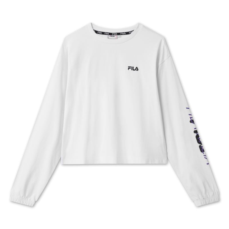 FILA WOMEN CALANDRA cropped long sleeve 687675-M67 FILA WOMEN CALANDRA cropped long sleeve 687675-M67