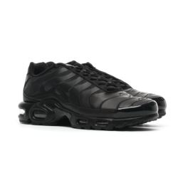 Nike AIR MAX PLUS BLACK LEATHER AJ2029-001