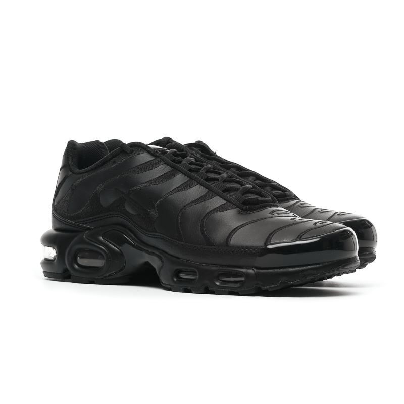 Nike AIR MAX PLUS BLACK LEATHER AJ2029-001 Nike AIR MAX PLUS BLACK LEATHER AJ2029-001