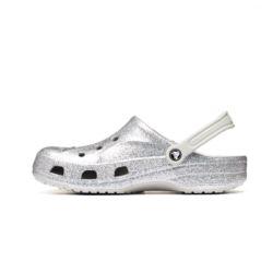 Crocs Baya Glitter Clog Silver Glitter 205925-0IC