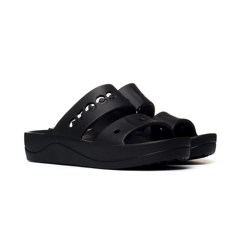 Crocs Baya Platform Sandal Black 208188-001 Crocs Baya Platform Sandal Black 208188-001