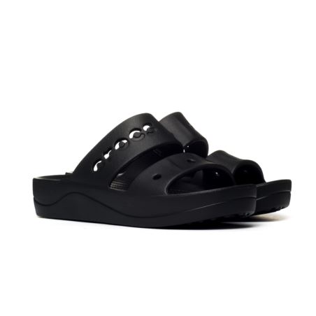Crocs Baya Platform Sandal Black 208188-001