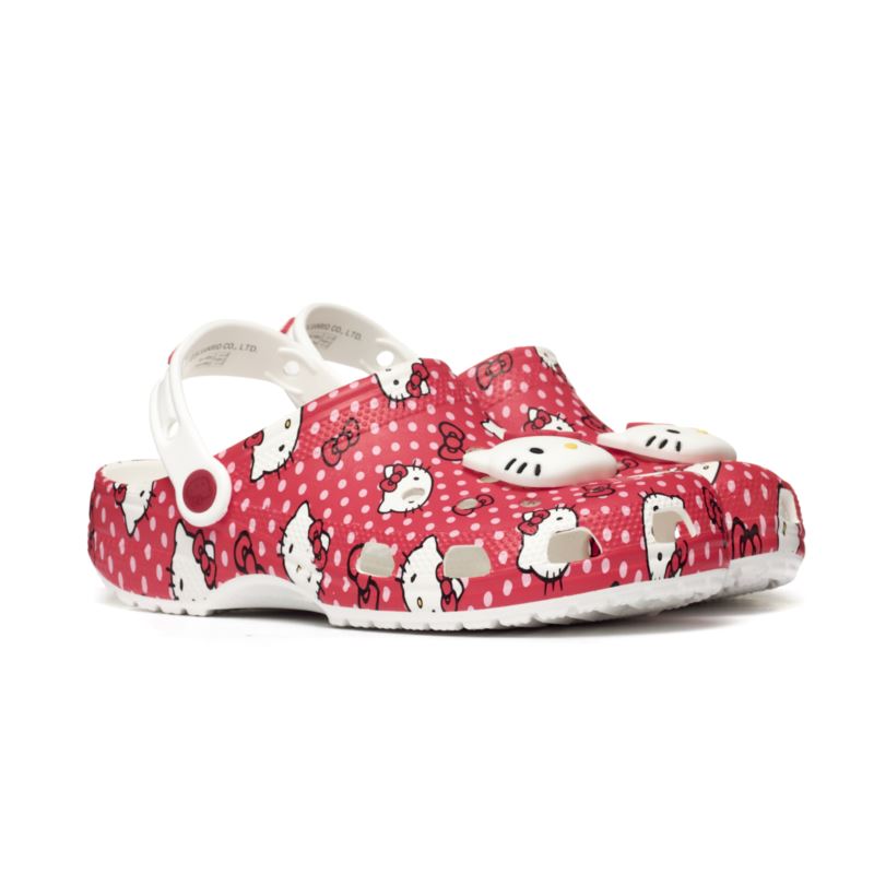 Crocs HELLO KITTY RED CLASSIC CLOG KID  210576-90H Crocs HELLO KITTY RED CLASSIC CLOG KID  210576-90H