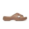 Crocs WOMENS CROSS STRAP Milk Chocolate 210840-2JJ Crocs WOMENS CROSS STRAP Milk Chocolate 210840-2JJ