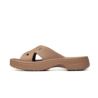 Crocs WOMENS CROSS STRAP Milk Chocolate 210840-2JJ Crocs WOMENS CROSS STRAP Milk Chocolate 210840-2JJ