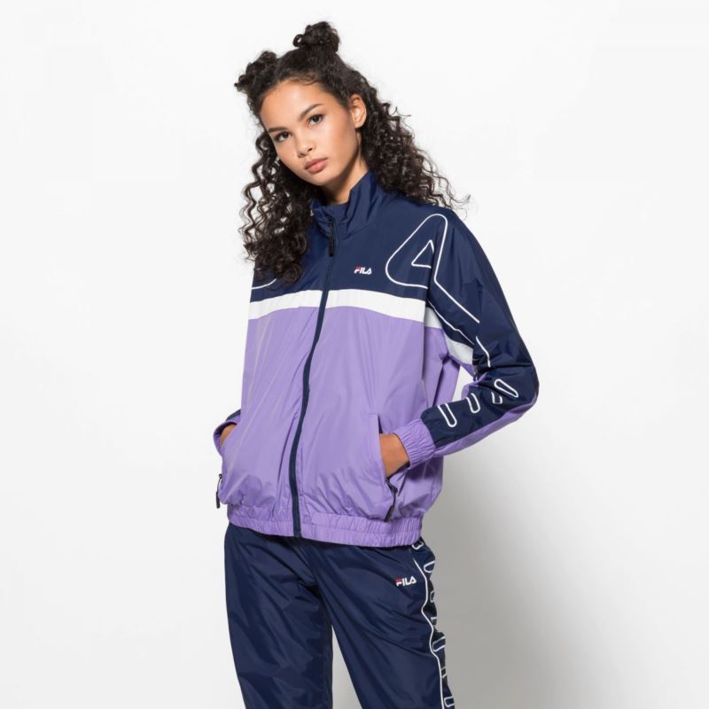 FILA WOMEN CAROL WOVEN TRACK JACKET 687053-A066 FILA WOMEN CAROL WOVEN TRACK JACKET 687053-A066